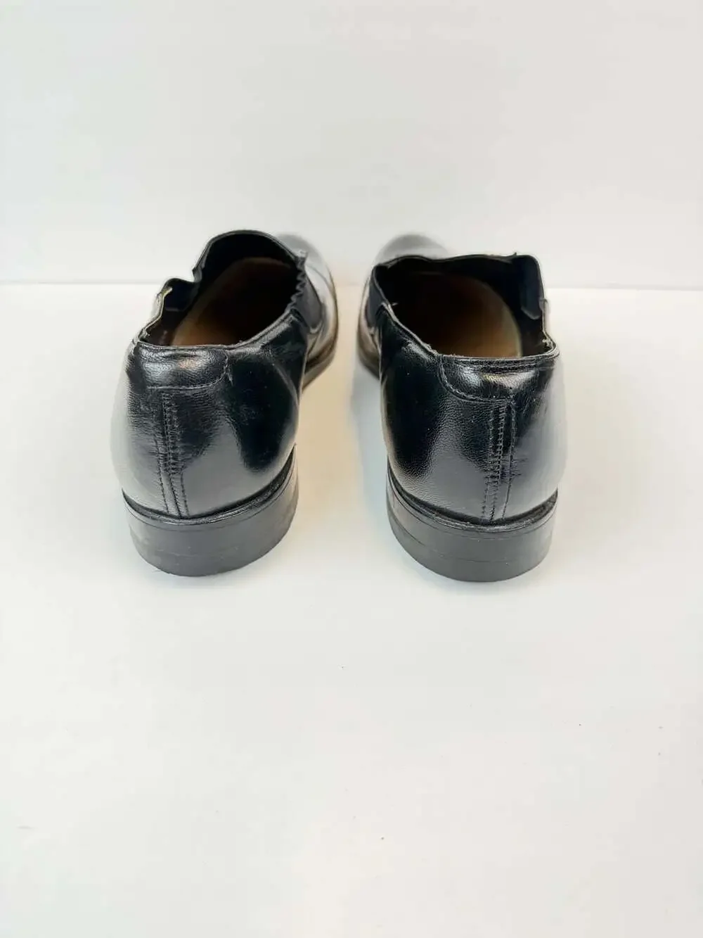Stacy Adams Men's Madison Cap Toe Slip On Black Leather Shoes 00017-01 Size 10 D
